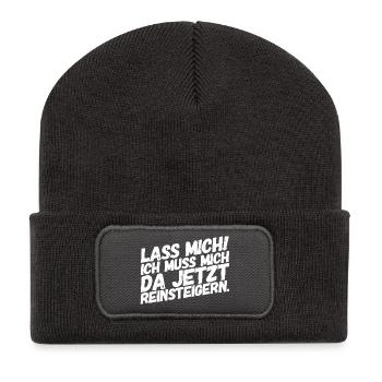 Let me go! I have to get into it. Gamer - Recycled Patch Beanie - dark grey - Front