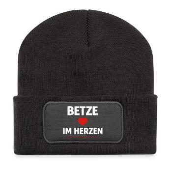 Betze in the Heart – Kaiserslautern Fan Shirt - Recycled Patch Beanie - dark grey - Front