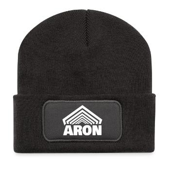 First name Aron - Recycled Patch Beanie - dark grey - Front