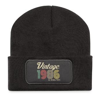 Vintage 1966 All Original Parts - Recycled Patch Beanie - dark grey - Front