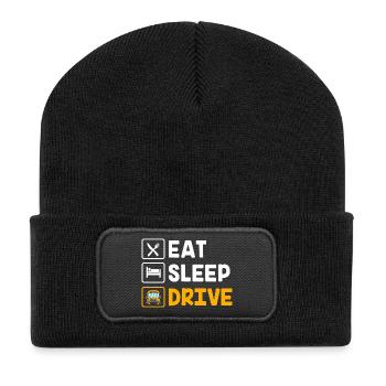 Chauffeur de bus scolaire Chauffeur de bus Bus scolaire - Beanie recyclé à patch - noir - Devant