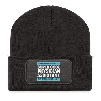 Assistant médical infirmier MFA PA - Beanie recyclé à patch - charbon - Devant