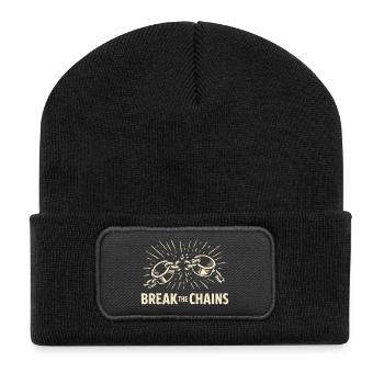 Break The Chains Motivational - Recycled Patch Beanie - black - Front