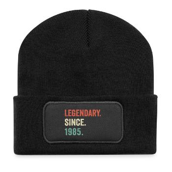 legendary since 1985 - Beanie recyclé à patch - noir - Devant