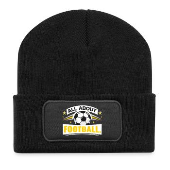 All about football - Recycled Patch Beanie - black - Front