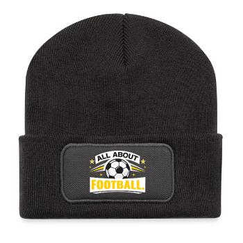 All about football - Recycled Patch Beanie - dark grey - Front