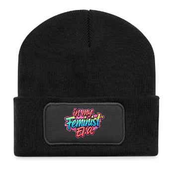 In my Feminist era - Recycled Patch Beanie - black - Front