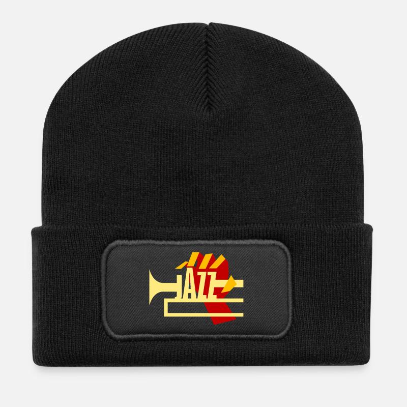 Jazz Brass - Beanie recyclé à patch - noir