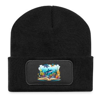 Underwater Book World: Sea Adventures - Recycled Patch Beanie - black - Front