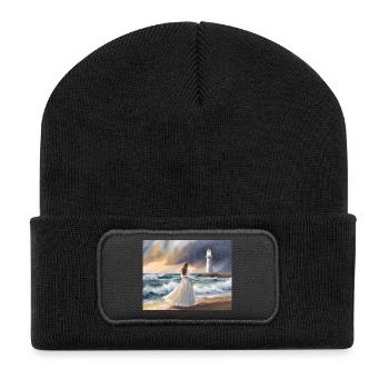 La Femme et le Phare - Beanie recyclé à patch - noir - Devant
