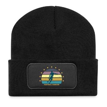Football Forever — Graphic T-Shirt for Football Fa - Beanie recyclé à patch - noir - Devant