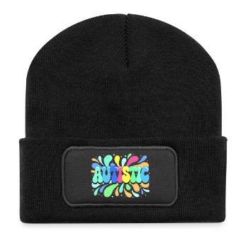 Autism Colors and Pride - Recycled Patch Beanie - black - Front