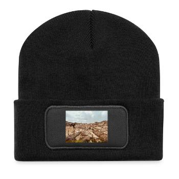 Stone maze towns - Recycled Patch Beanie - black - Front