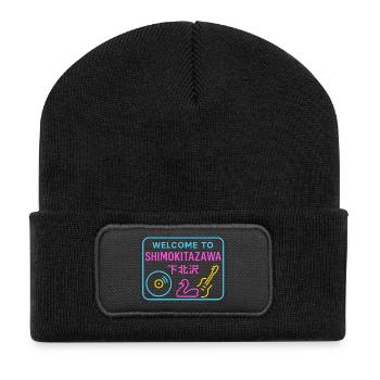 Welcome to Shimokitazawa - Beanie recyclé à patch - noir - Devant