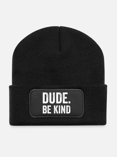 Tag der Solidarität und des Bewusstseins für die E - Recycelte Patch Beanie - Schwarz