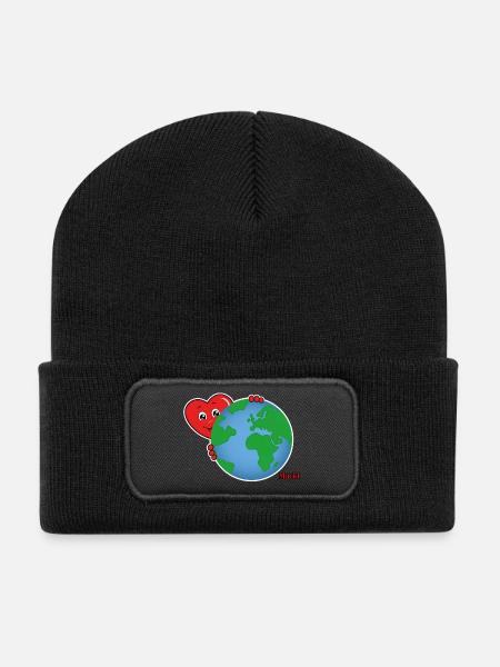 Mucki World - Recycelte Patch Beanie - Schwarz