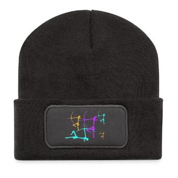 Bogenschützer 3 - Recycelte Patch Beanie - Dunkelgrau - Vorne