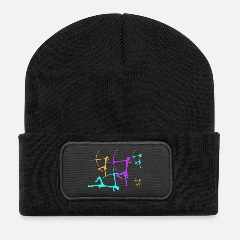 Prehistoric archers 3 - Recycled Patch Beanie - black