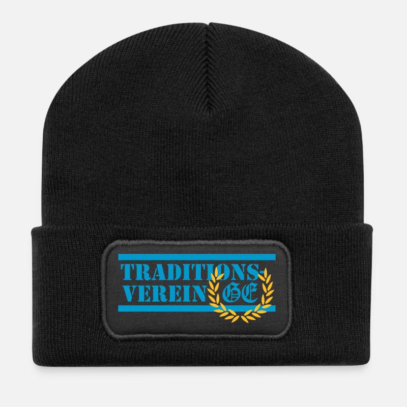 Traditionsverein - Recycelte Patch Beanie - Schwarz