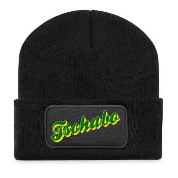 Tschabo - Recycelte Patch Beanie - Schwarz - Vorne