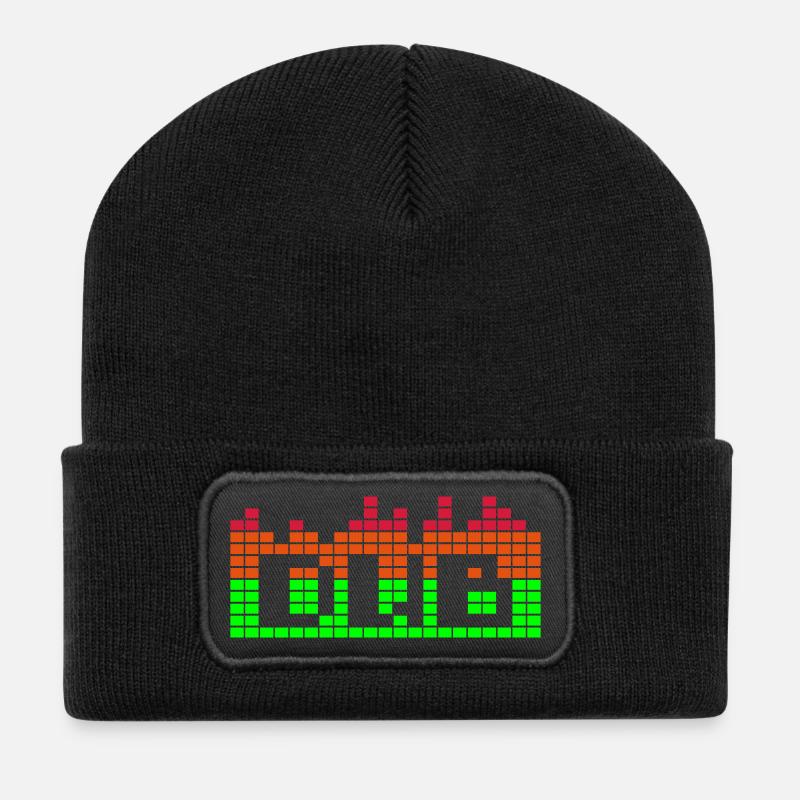 Create memories & T-Shirts dub music - Recycled Patch Beanie - black