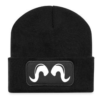 cornes - Beanie recyclé à patch - noir - Devant