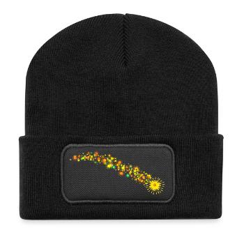 Extrême étoile filante - Beanie recyclé à patch - noir - Devant