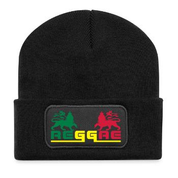 reggae - Beanie recyclé à patch - noir - Devant
