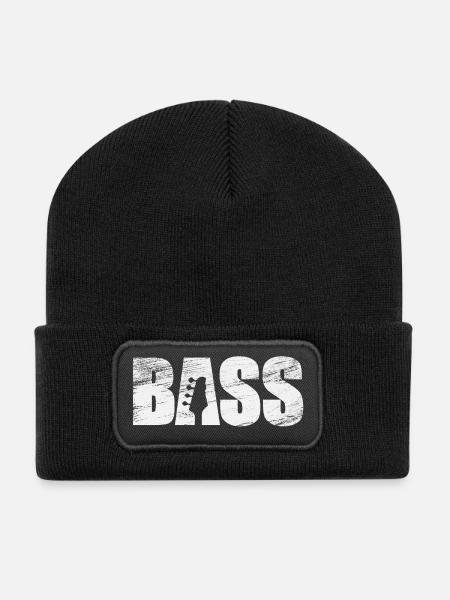 basse - Beanie recyclé à patch - noir