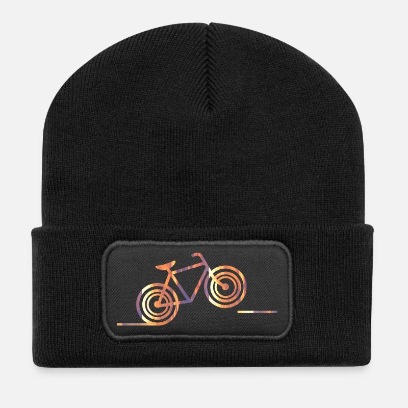 bike (b) - Recycled Patch Beanie - black
