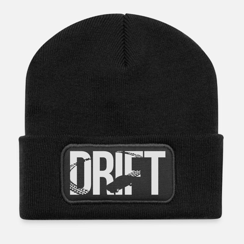 drift - Recycelte Patch Beanie - Schwarz