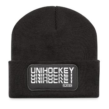 Floorball floorball hockey sport - Beanie recyclé à patch - charbon - Devant