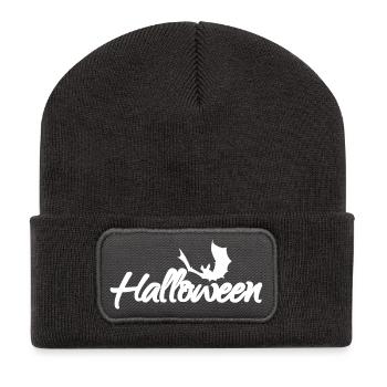 Geschenkidee frau, Animal prints, Halloween Outfit - Recycelte Patch Beanie - Dunkelgrau - Vorne