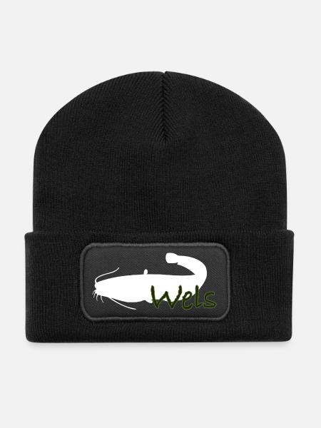 Wels - Recycelte Patch Beanie - Schwarz