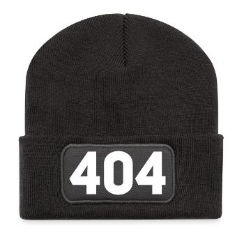 404 - Seite nicht gefunden - Recycelte Patch Beanie - Dunkelgrau - Vorne