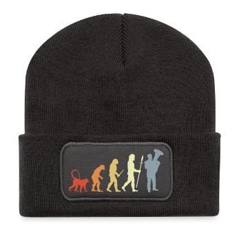 Évolution du tubiste - Beanie recyclé à patch - charbon - Devant