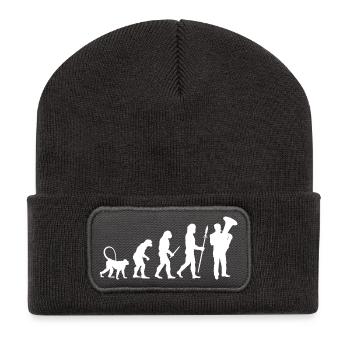 Development of the tuba player - Recycled Patch Beanie - dark grey - Front