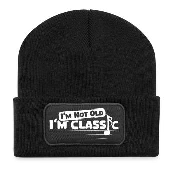 musique classique, dictons amusants, musiciens, orchestre - Beanie recyclé à patch - noir - Devant