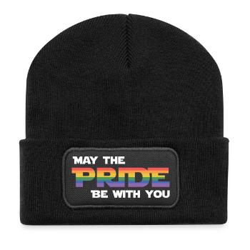 LGBT Pride Month - Möge die Pride mit dir sein - Recycelte Patch Beanie - Schwarz - Vorne
