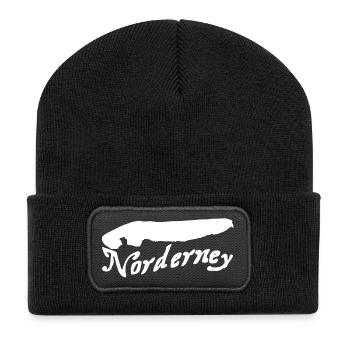 Tatouage Norderney - Beanie recyclé à patch - noir - Devant