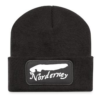 Tatouage Norderney - Beanie recyclé à patch - charbon - Devant