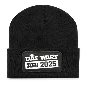 abi das wars 2025 - Recycelte Patch Beanie - Schwarz - Vorne