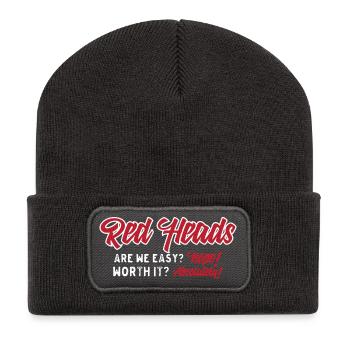 Red Heads Worth It Absolute - Recycled Patch Beanie - dark grey - Front
