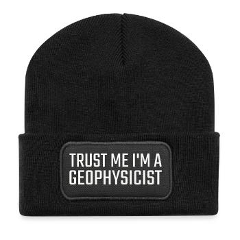Geophysicist Trust Me Geophysics - Recycelte Patch Beanie - Schwarz - Vorne