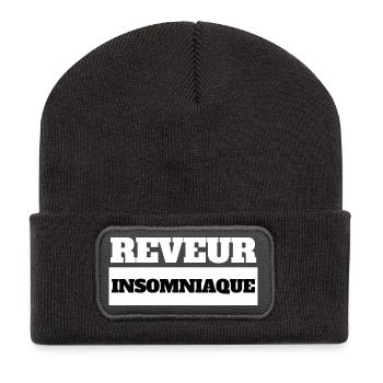 INSOMNIAC DREAMER - Black Humor - Recycled Patch Beanie - dark grey - Front