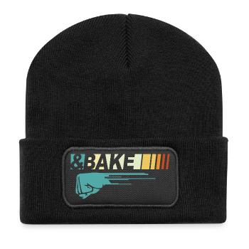 Funny Couple Shake N Bake - Car Racing Lover Gift - Recycled Patch Beanie - black - Front