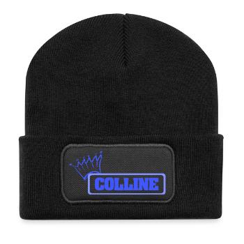 Schwester Colline - Recycelte Patch Beanie - Schwarz - Vorne