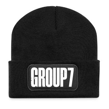 Funny Group 7 67 Meme Halloween Costume - Recycled Patch Beanie - black - Front