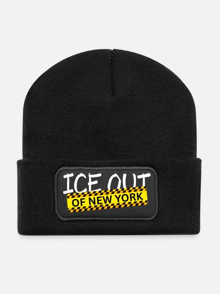 Out of New York - Recycled Patch Beanie - black