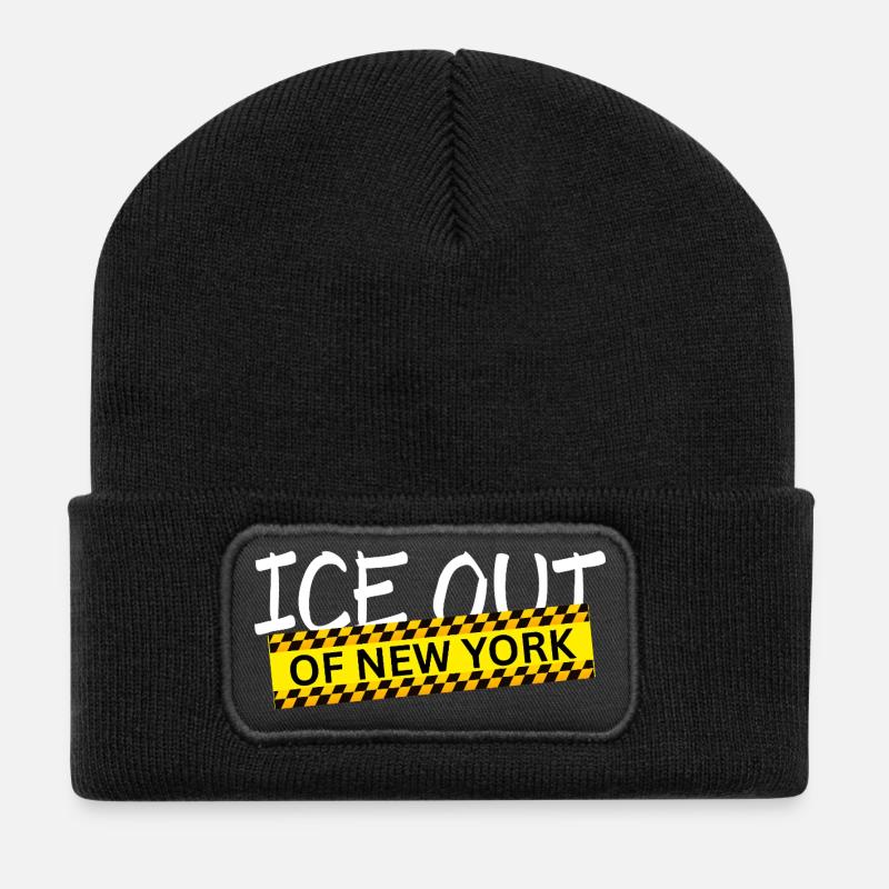 Out of New York - Recycled Patch Beanie - black
